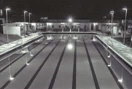 Night Scene of Yan Kit Pool where PSC used to train
